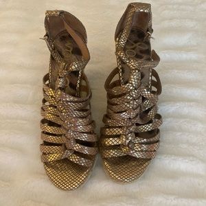 Sam Edelman gold sandals size 6